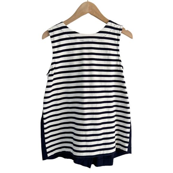 J. Crew Bow Back Tank Top in Navy & White Stripe Size XS - Picture 3 of 8
